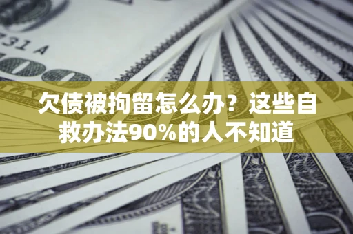 武汉欠债被拘留怎么办？这些自救办法90%的人不知道