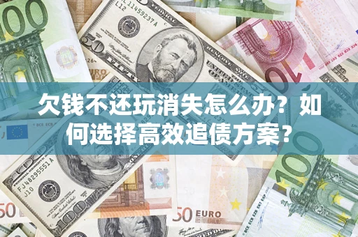 武汉欠钱不还玩消失怎么办？如何选择高效追债方案？