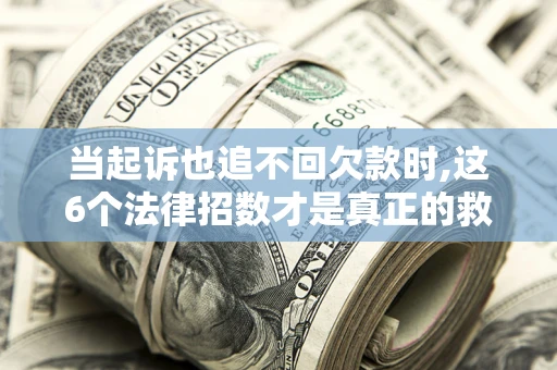 武汉当起诉也追不回欠款时,这6个法律招数才是真正的救命稻草